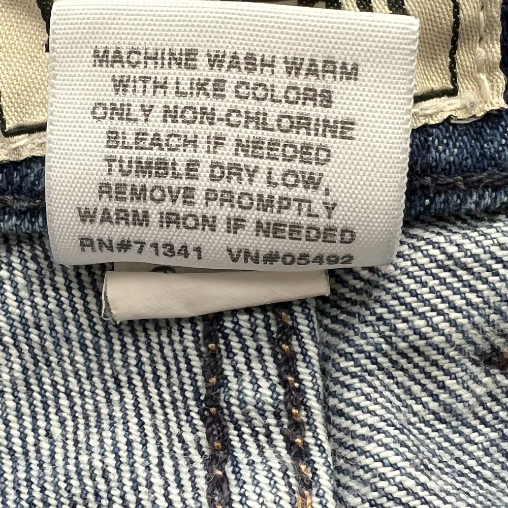 Vintage LL Bean Traveler Jeans Womens Petite 16 Blue Denim Comfort Waist Tapered - Picture 9 of 12